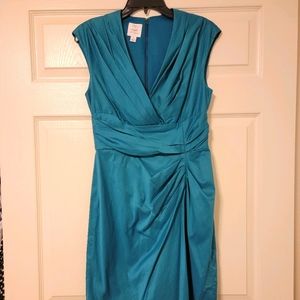 Suzi Chin for Maggy boutique ruched fitted dress